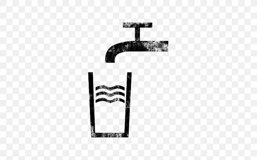Tap Water Drinking Water, PNG, 512x512px, Tap, Black, Black And White, Brand, Drinking Download Free