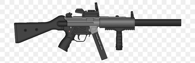 Trigger Airsoft Guns Firearm Heckler & Koch MP5, PNG, 721x267px, Watercolor, Cartoon, Flower, Frame, Heart Download Free
