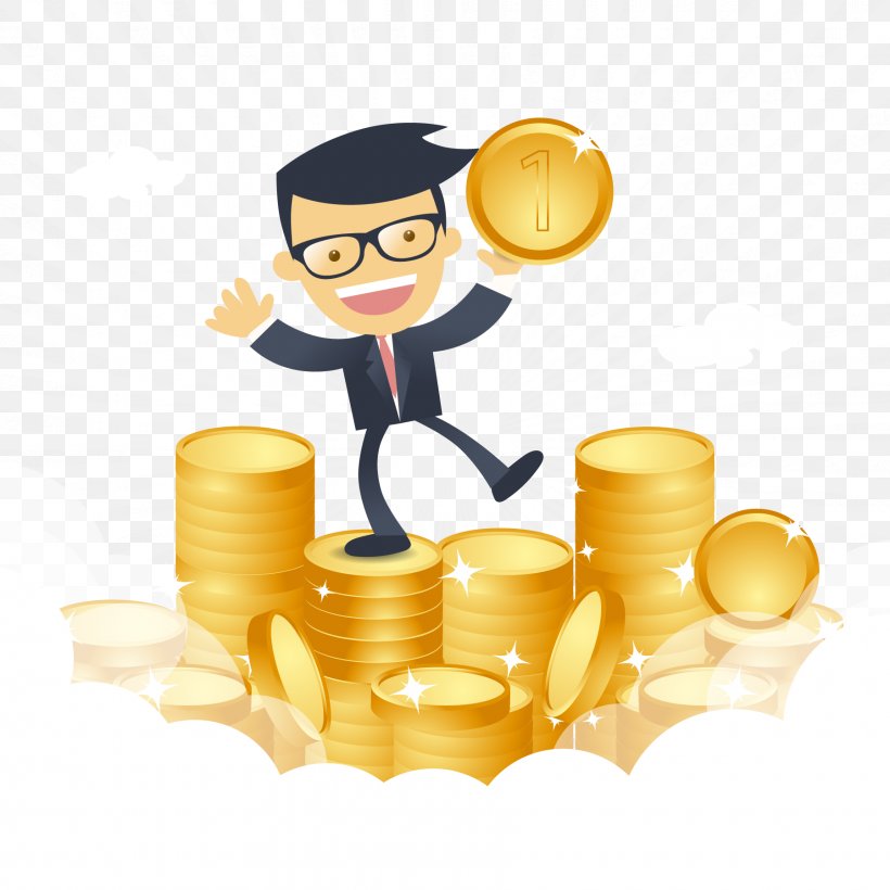 Happy Businessman With Money Vector, PNG, 1800x1800px, Money, Business, Businessperson, Cartoon, Clip Art Download Free