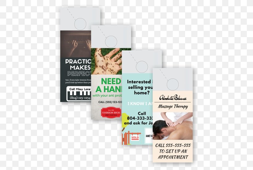 Advertising Door Hanger Paper Flyer, PNG, 550x550px, Advertising, Brand, Business, Business Cards, Door Download Free