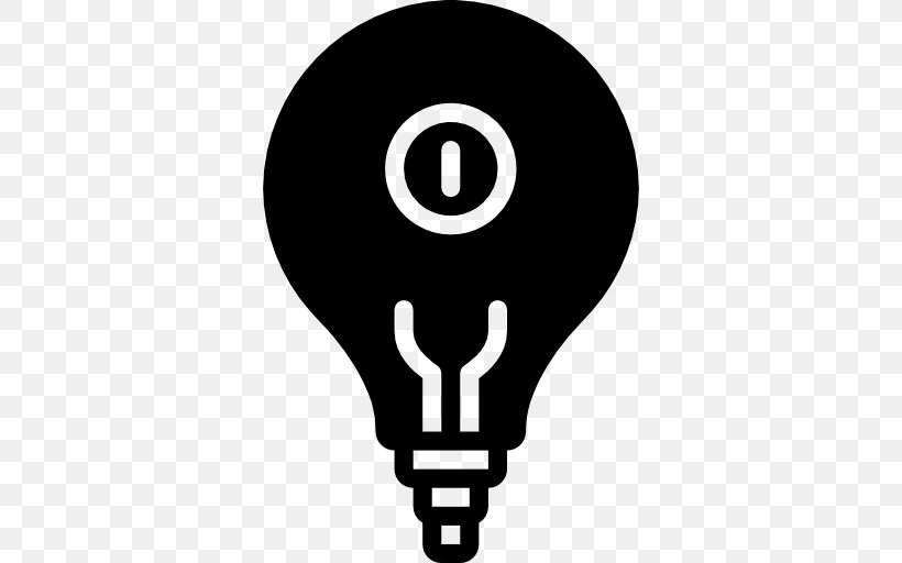 Incandescent Light Bulb, PNG, 512x512px, Incandescent Light Bulb, Black, Black And White, Brand, Electric Light Download Free