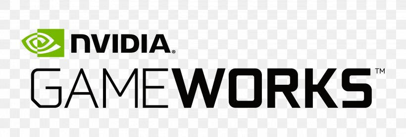 Nvidia GameWorks Logo Nvidia Hairworks NVIDIA Development, Inc., PNG, 3192x1084px, Nvidia Gameworks, Advanced Micro Devices, Brand, Logo, Nvidia Download Free