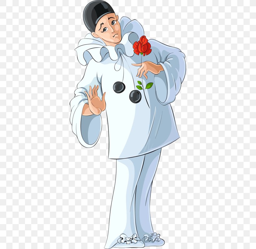 Pierrot Royalty-free Clip Art, PNG, 373x800px, Watercolor, Cartoon, Flower, Frame, Heart Download Free