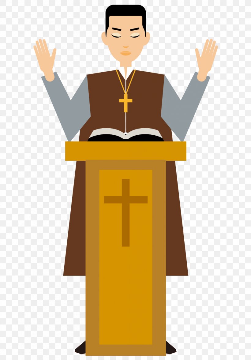 Cartoon Pastor Priest Illustration, PNG, 1004x1440px, Cartoon, Academician, Animation, Business, Church Download Free