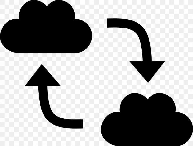 Cloud Computing Symbol Microsoft Exchange Server, PNG, 981x742px, Cloud Computing, Black, Black And White, Brand, Cloud Storage Download Free