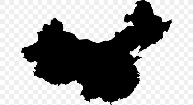Flag Of China Vector Map, PNG, 640x445px, China, Black, Black And White, Blank Map, Chinese Dragon Download Free