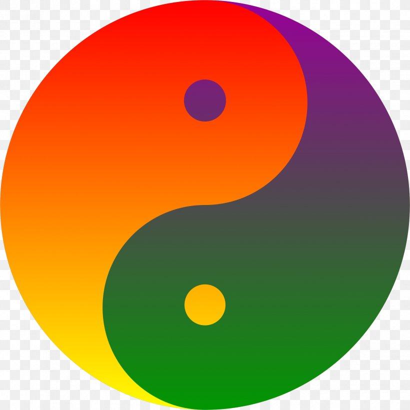Yellow Complementary Colors Yin And Yang Rainbow, PNG, 2372x2372px, Yellow, Color, Color Wheel, Complementary Colors, Cyan Download Free