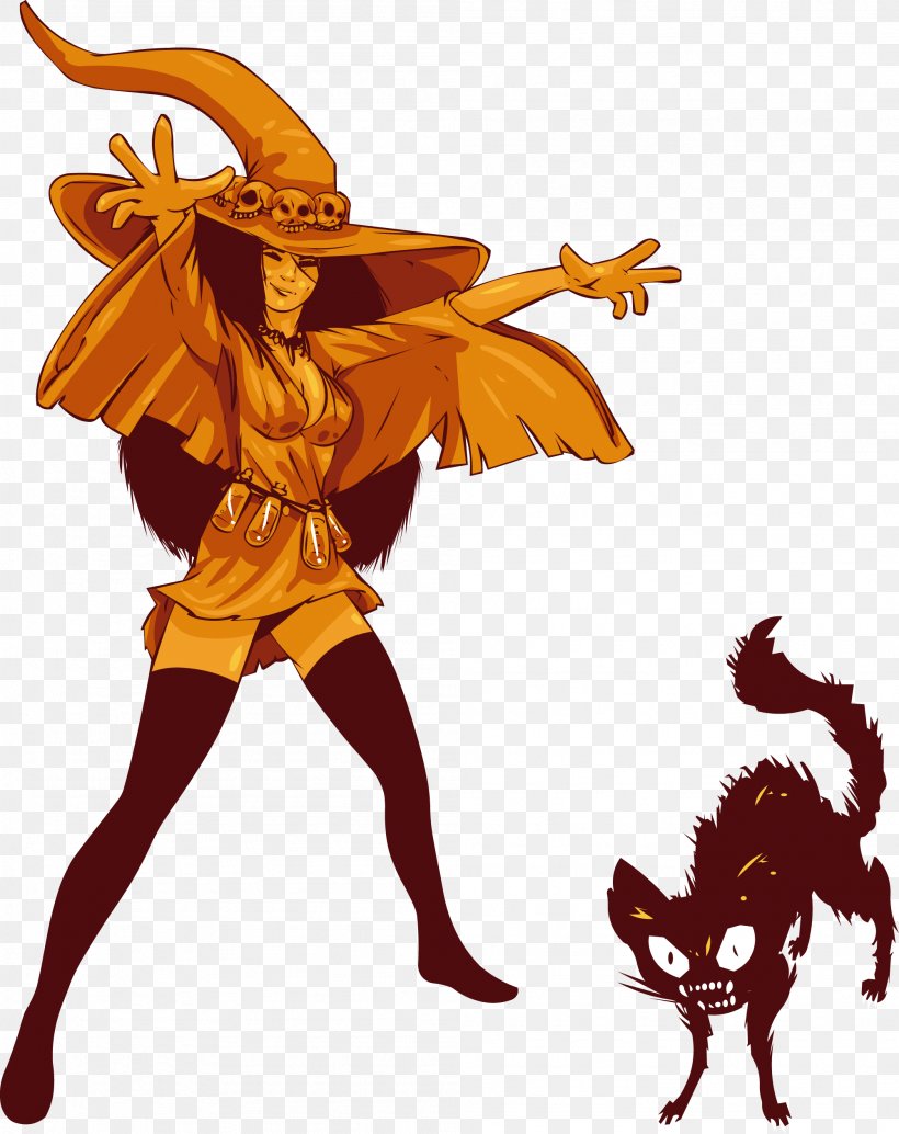 Halloween Jack-o'-lantern Witch, PNG, 2001x2525px, Halloween, Animation, Art, Cartoon, Costume Party Download Free