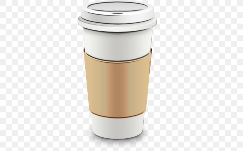 Coffee Cup, PNG, 512x512px, Watercolor, Beige, Coffee Cup, Coffee Cup Sleeve, Cup Download Free