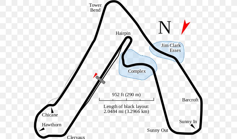 Croft Circuit British Touring Car Championship 2016 F4 British Championship Race Track Electronic Circuit, PNG, 585x480px, British Touring Car Championship, Area, Auto Racing, Autodromo, Black And White Download Free