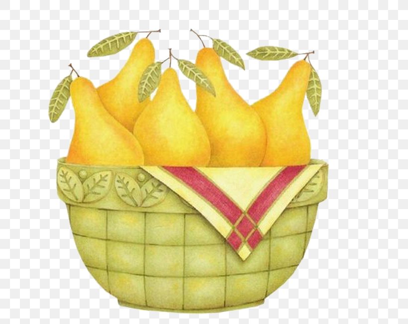 Fruit Pear Painting Clip Art, PNG, 635x651px, Fruit, Cartoon, Decoupage, Food, Geometric Shape Download Free