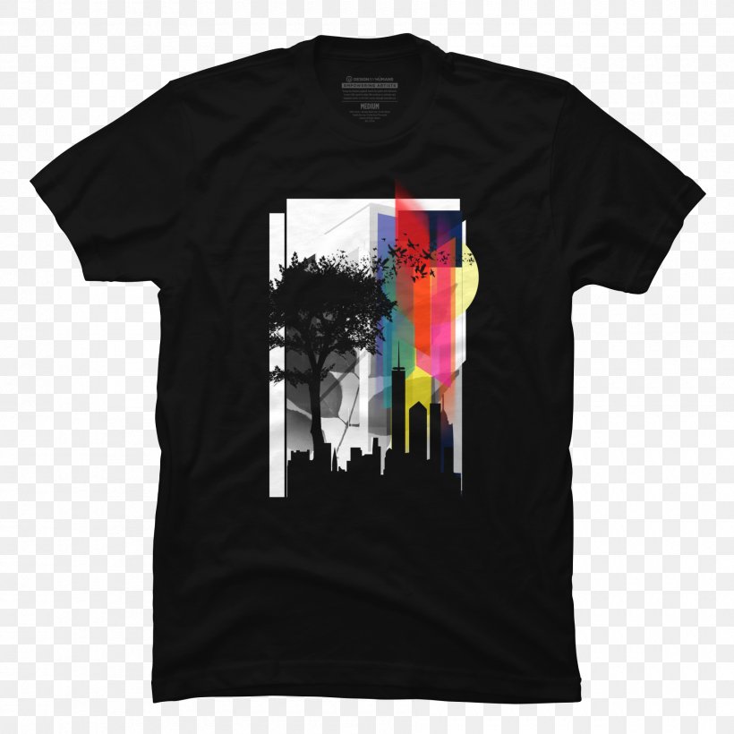 Printed T-shirt Hoodie Long-sleeved T-shirt, PNG, 1800x1800px, Tshirt, Active Shirt, Black, Brand, Clothing Download Free