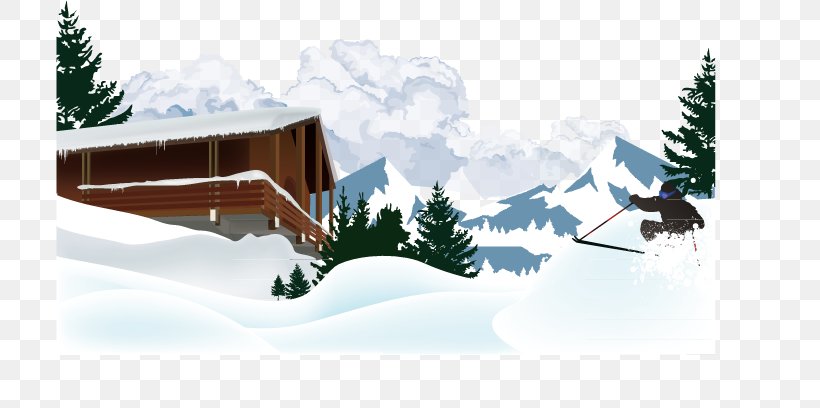 Skiing Ski Resort Snow Clip Art, PNG, 818x408px, Skiing, Elevation, Home, House, Silhouette Download Free