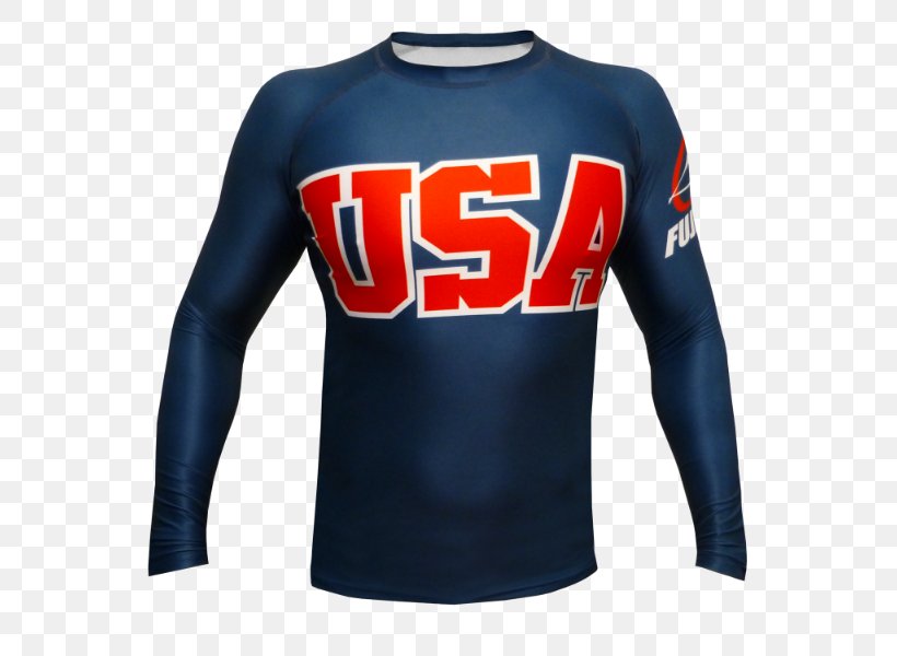 Sports Fan Jersey T-shirt Rash Guard Brazilian Jiu-jitsu Sleeve, PNG, 600x600px, Sports Fan Jersey, Active Shirt, Blue, Brand, Brazilian Jiujitsu Download Free