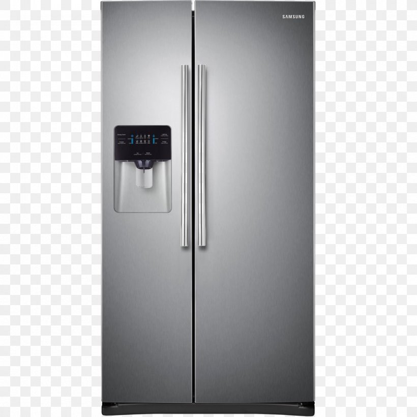 Refrigerator Samsung RS25J500D Cubic Foot Whirlpool WRS586FIE Ice Makers, PNG, 1000x1000px, Refrigerator, Cubic Foot, Defrosting, Freezers, Frigorifico Side By Side Samsung Download Free