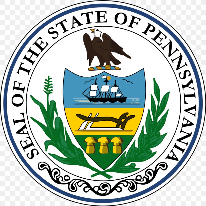 Seal Of Pennsylvania Great Seal Of The United States U.S. State Commonwealth, PNG, 1000x1000px, Seal, Area, Artwork, Brand, Commonwealth Download Free
