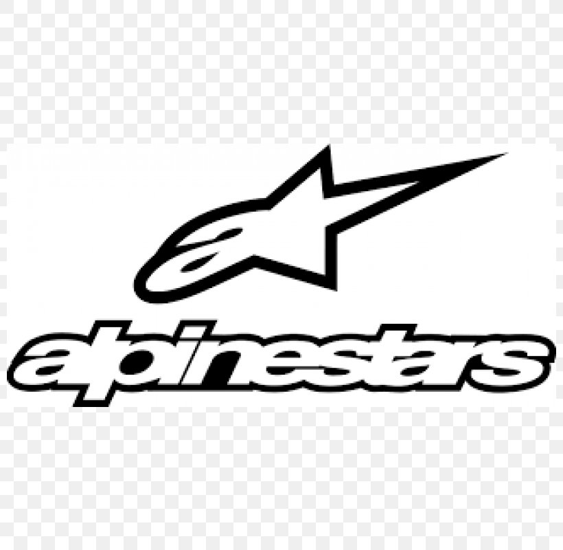 Alpinestars Logo Decal Motorcycle, PNG, 800x800px, Alpinestars, Area, Black, Black And White, Brand Download Free