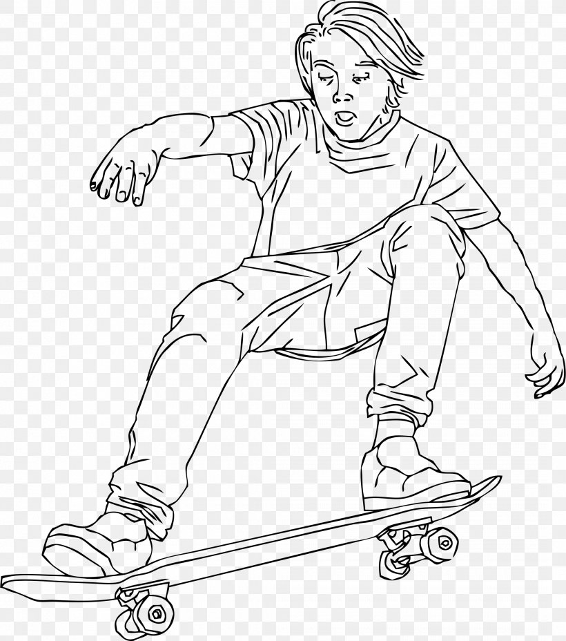 Skateboarding Drawing Ollie Ice Skating, PNG, 2120x2400px, Skateboarding, Arm, Art, Black And White, Clothing Download Free