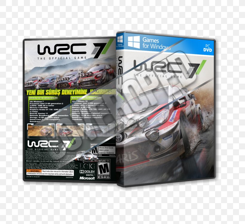 Xbox 360 WRC 7 Video Game PC Game Techland, PNG, 750x750px, Xbox 360, Brand, Pc Game, Personal Computer, Techland Download Free