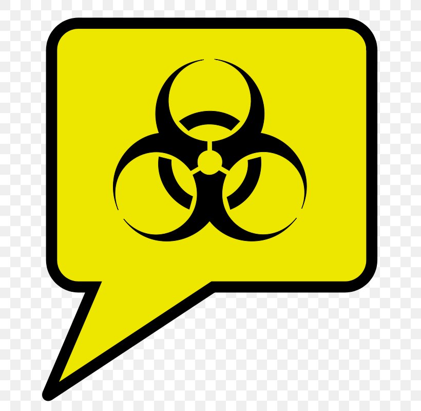 Biological Hazard Symbol Sign Decal Dangerous Goods, PNG, 800x800px, Biological Hazard, Area, Biology, Color, Dangerous Goods Download Free