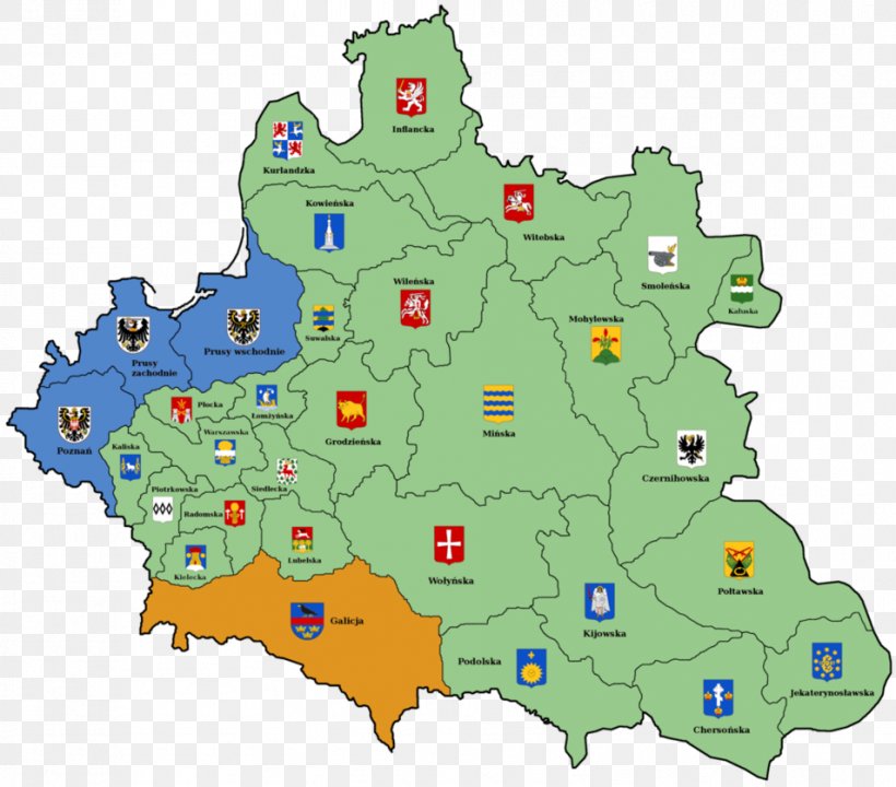 Polish–Lithuanian Commonwealth Partitions Of Poland Crown Of The Kingdom Of Poland Lithuanian Language, PNG, 954x838px, Poland, Area, Crown Of The Kingdom Of Poland, History, Lithuania Download Free
