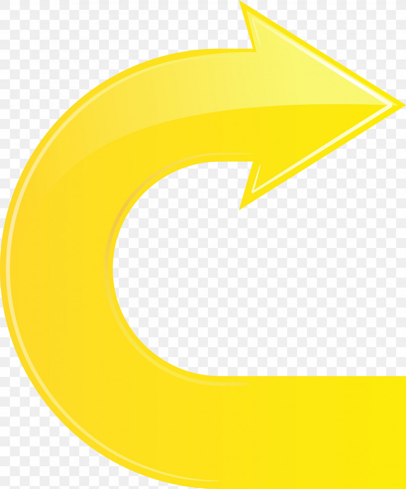 Yellow Font Logo Symbol Circle, PNG, 2493x3000px, U Shaped Arrow, Circle, Logo, Paint, Symbol Download Free