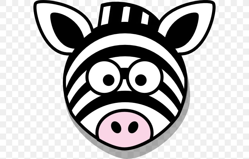 Zebra Cartoon Animation Clip Art, PNG, 600x524px, Zebra, Animation, Black And White, Cartoon, Drawing Download Free
