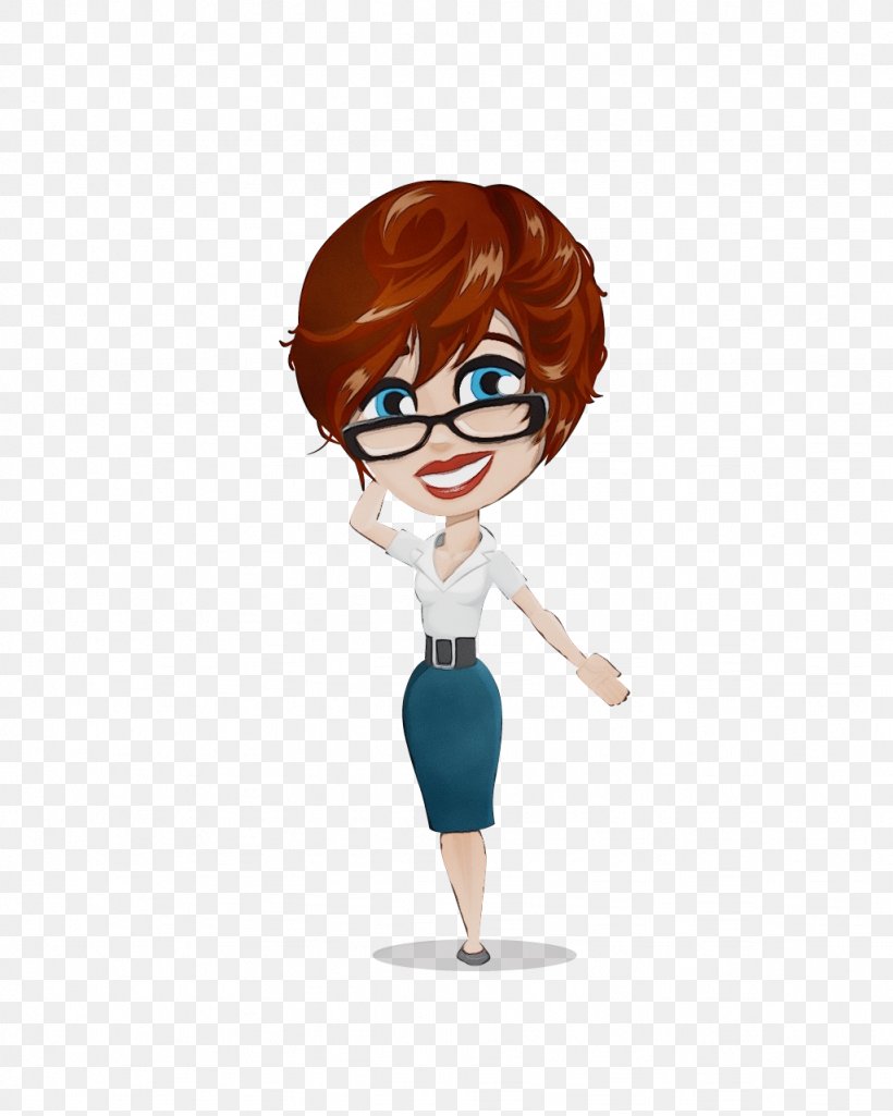 Glasses, PNG, 1024x1280px, Watercolor, Animation, Brown Hair, Cartoon, Character Download Free