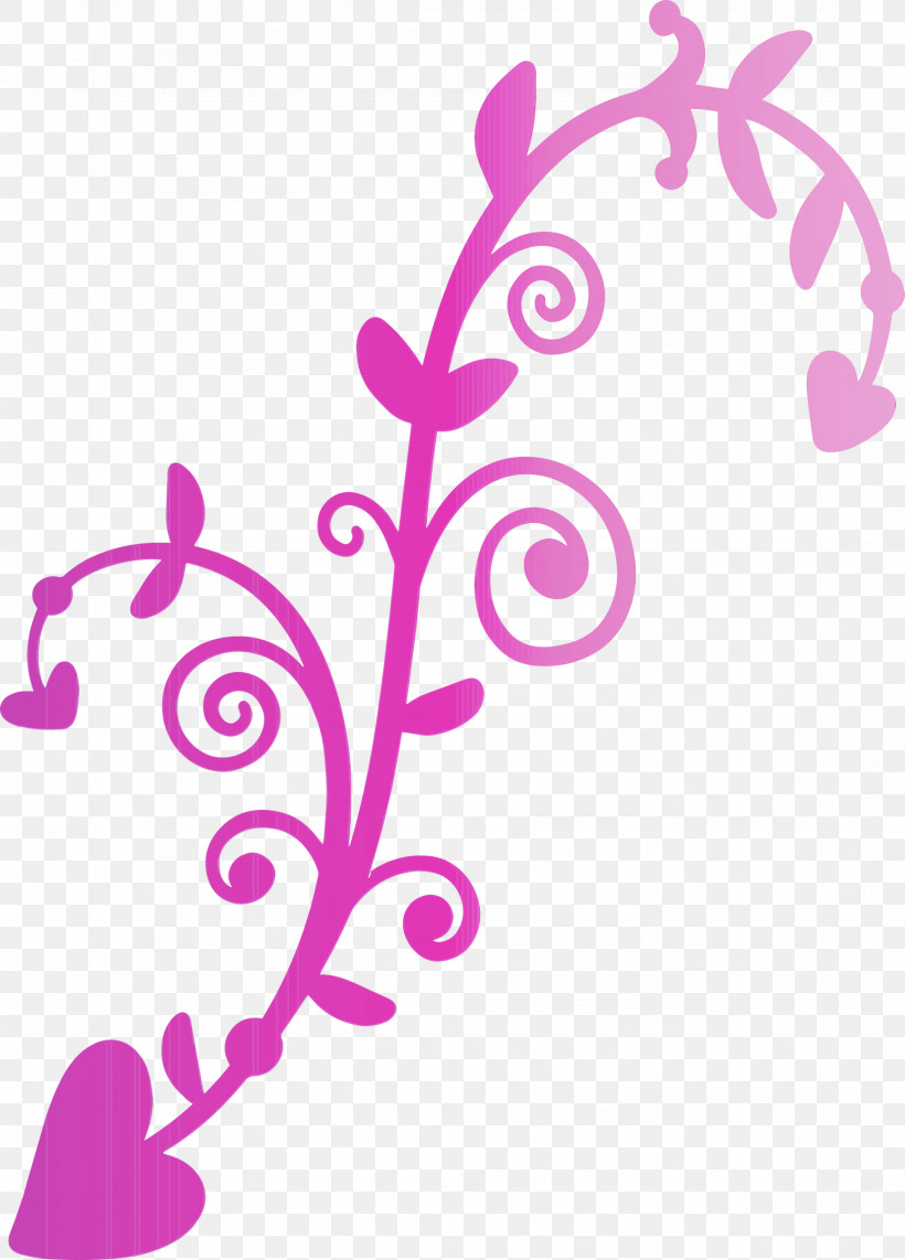 Violet Pink Magenta Plant Ornament, PNG, 2154x3000px, Watercolor, Magenta, Ornament, Paint, Pink Download Free