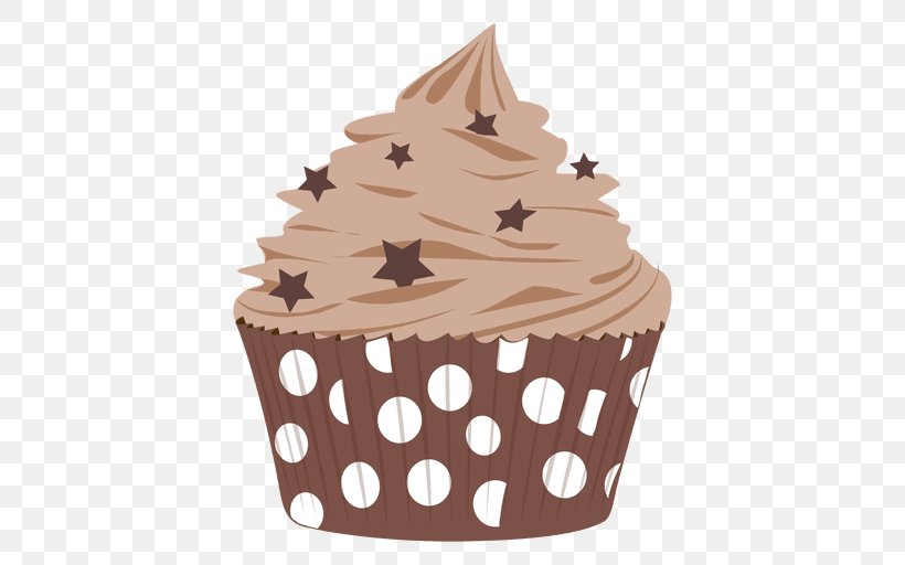 Cupcake Frosting & Icing Muffin Chocolate, PNG, 512x512px, Cupcake, Baking, Baking Cup, Brown, Buttercream Download Free