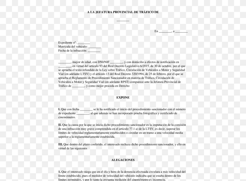 Document Fine Recurs D'alçada Sanción Administrativa Radar, PNG, 532x606px, Document, Appeal, Area, Denuncia, Diagram Download Free