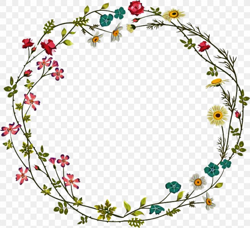 Flower Wreath Frame, PNG, 2047x1865px, Flower, Borders And Frames, Bud, Drawing, Floral Design Download Free