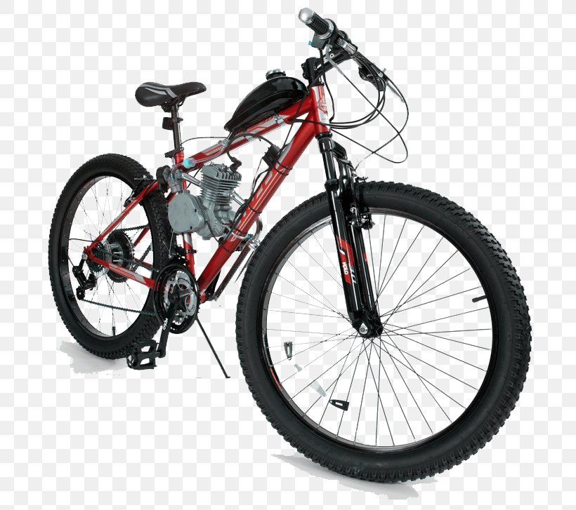 Motorized Bicycle Electric Bicycle Mountain Bike Motorcycle, PNG, 716x727px, Bicycle, Automotive Exterior, Automotive Tire, Automotive Wheel System, Bicycle Accessory Download Free