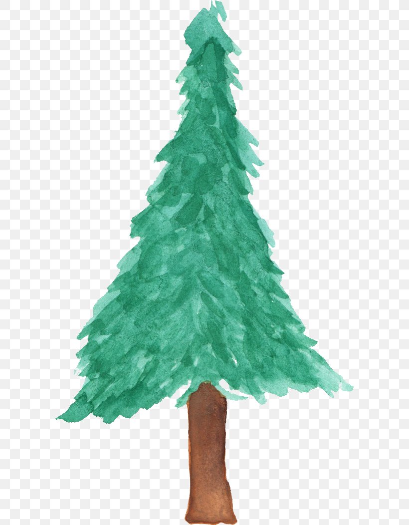 Christmas Tree Pine Fir Watercolor Painting, PNG, 600x1052px, Christmas Tree, Christmas, Christmas Decoration, Christmas Ornament, Conifer Download Free