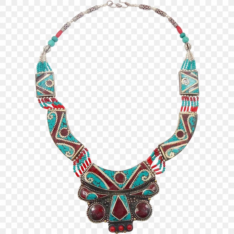 Turquoise Necklace Tibetan Silver Jewellery, PNG, 1290x1290px, Turquoise, Bead, Body Jewelry, Bohochic, Fashion Accessory Download Free