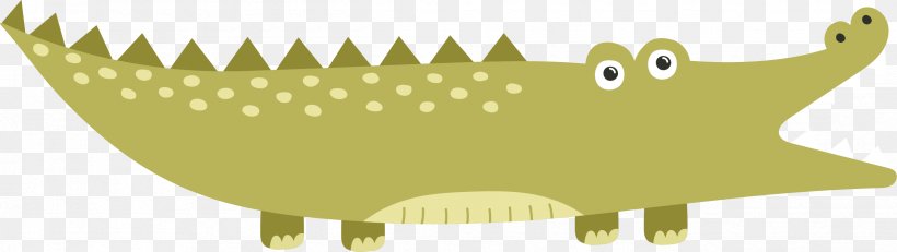 Crocodile Cartoon Illustration, PNG, 2495x705px, Crocodile, Animal, Cartoon, Crocodiles, Designer Download Free