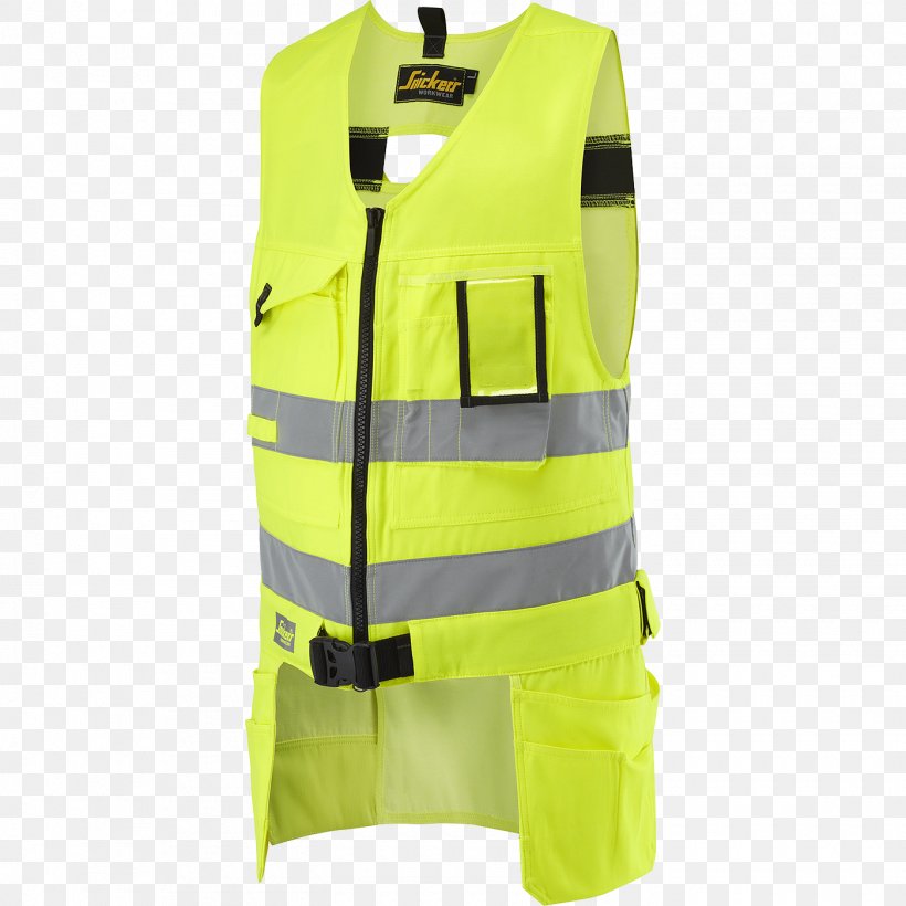 Gilets High-visibility Clothing Snickers Workwear Snickers Workwear, PNG, 1400x1400px, Gilets, Active Tank, Belt, Clothing, Clothing Sizes Download Free
