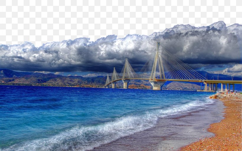 Riou2013Antirrio Bridge Patras Corinth, PNG, 1024x640px, Rio, Beach, Bridge, Cablestayed Bridge, Charilaos Trikoupis Download Free