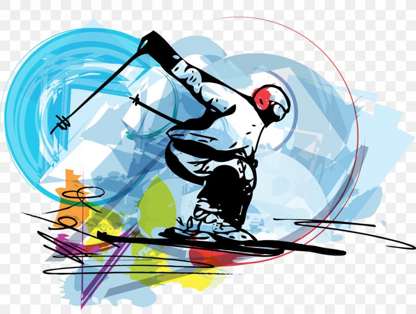 Alpine Skiing Freestyle Skiing, PNG, 1000x755px, Skiing, Alpine Skiing, Art, Automotive Design, Drawing Download Free
