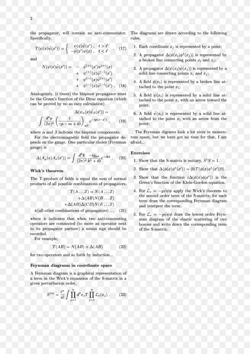 An Introduction To Quantum Field Theory Feynman Diagram Particle Physics, PNG, 926x1310px, Feynman Diagram, Area, Diagram, Document, Drawing Download Free