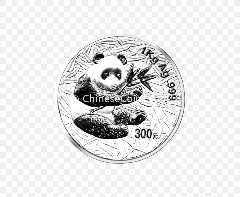 Chinese Silver Panda Giant Panda Coin, PNG, 675x675px, Chinese Silver Panda, Best Panda Chinese Restaurant, Cash, Coin, Collecting Download Free