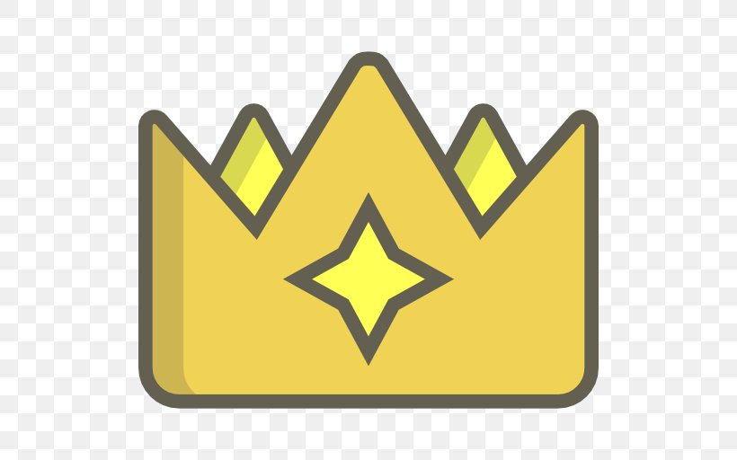 Crown, PNG, 512x512px, Crown, Area, Symbol, Triangle, Yellow Download Free