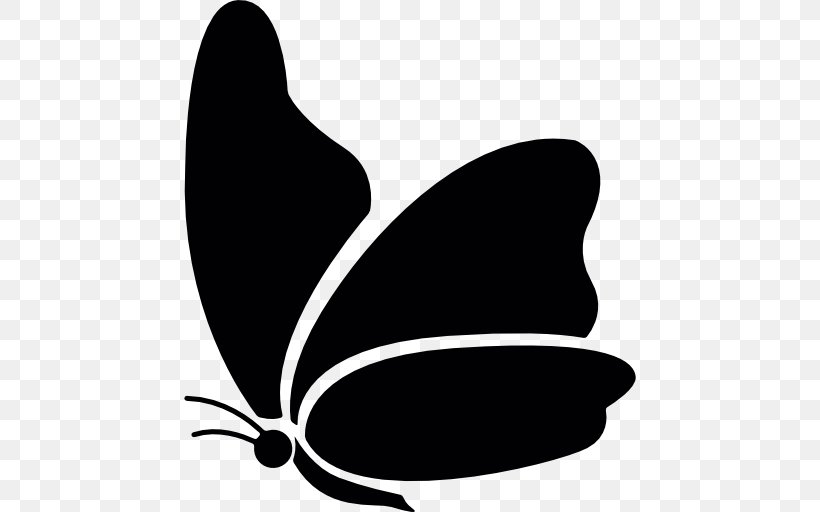 Butterfly, PNG, 512x512px, Butterfly, Autocad Dxf, Black And White, Insect, Invertebrate Download Free