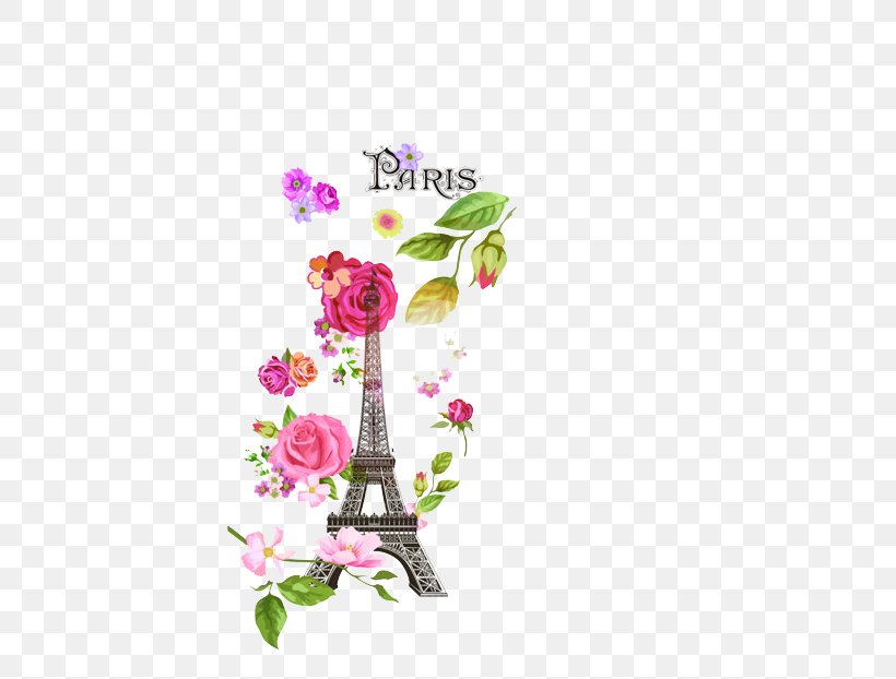 Eiffel Tower Euclidean Vector Free Shop Download, PNG, 600x622px, Eiffel Tower, Flora, Floral Design, Floristry, Flower Download Free