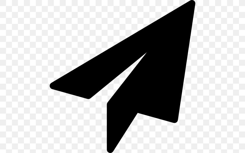 Airplane Paper Plane, PNG, 512x512px, Airplane, Black, Black And White, Logo, Monochrome Download Free