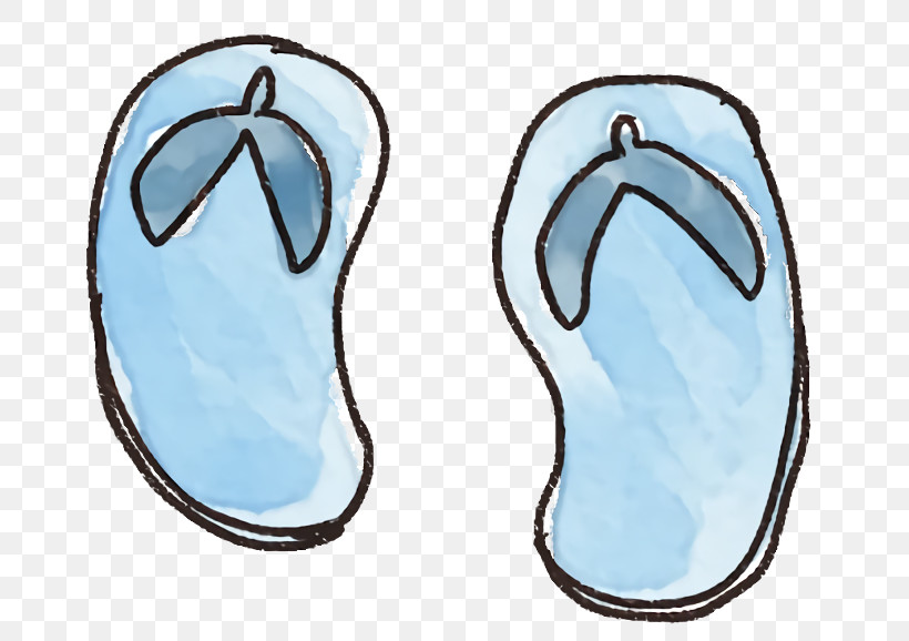 Footwear Aqua Blue Flip-flops Shoe, PNG, 700x578px, Footwear, Aqua, Blue, Flipflops, Shoe Download Free