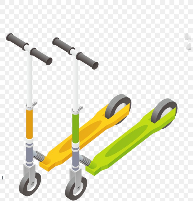Kick Scooter, PNG, 800x853px, Kick Scooter, Hardware, Tool, Yellow Download Free