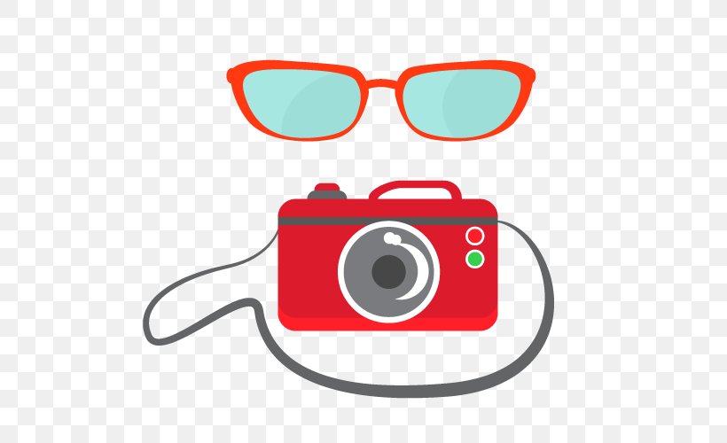 Red Glasses Camera, PNG, 500x500px, Watercolor, Cartoon, Flower, Frame, Heart Download Free