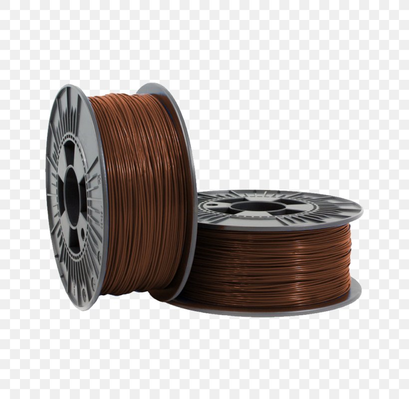 3D Printing Filament Polylactic Acid Letmeknow Plastic, PNG, 800x800px, 3d Printing, 3d Printing Filament, Blue, Brown, Cable Download Free