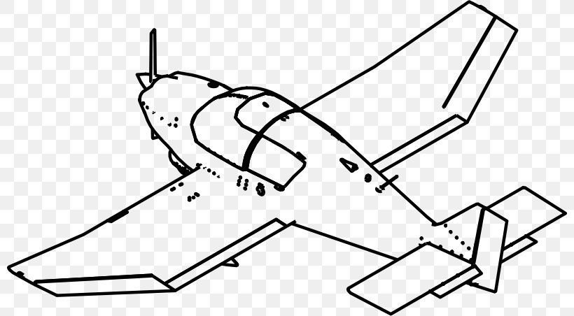 Airplane Light Aircraft Helicopter Clip Art, PNG, 800x452px, Airplane, Aircraft, Area, Auto Part, Black And White Download Free